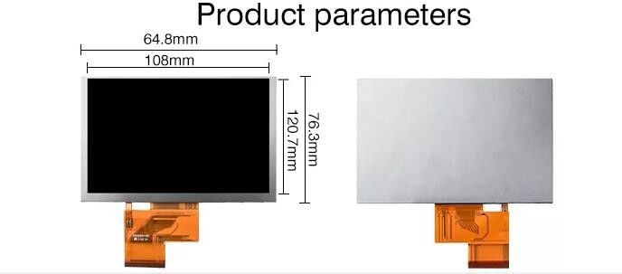 Innolux LCD 5 Inch 800x480 HDMI Screen RGB Display Touch Panel